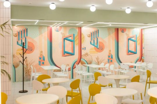 Чайная, бар, зоны отдыха